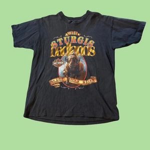 y2k vintage VINTAGE 1993 HARLEY DAVIDSON STURGIS BADLANDS BLACK HILL RALLY